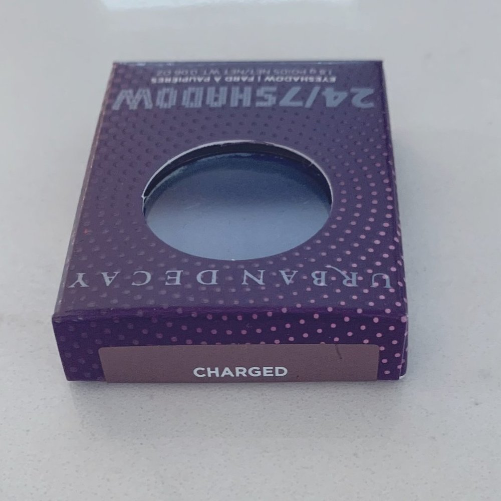 URBAN DECAY 24/7 Eyeshadow .06oz - Charged (Deep Blue Shimmer) NEW IN BOX SEALED - Picture 4 of 5